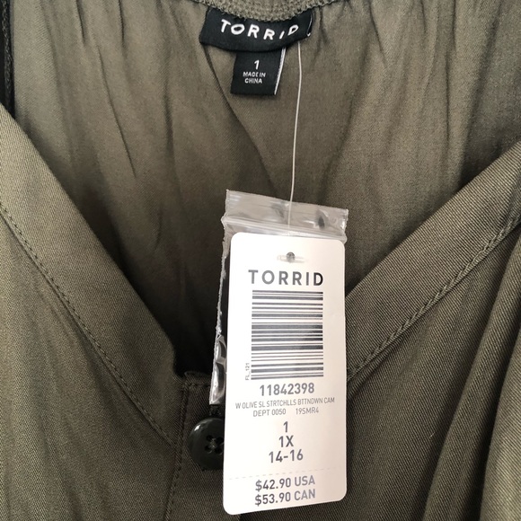 Button up strappy tank top - Picture 2 of 2